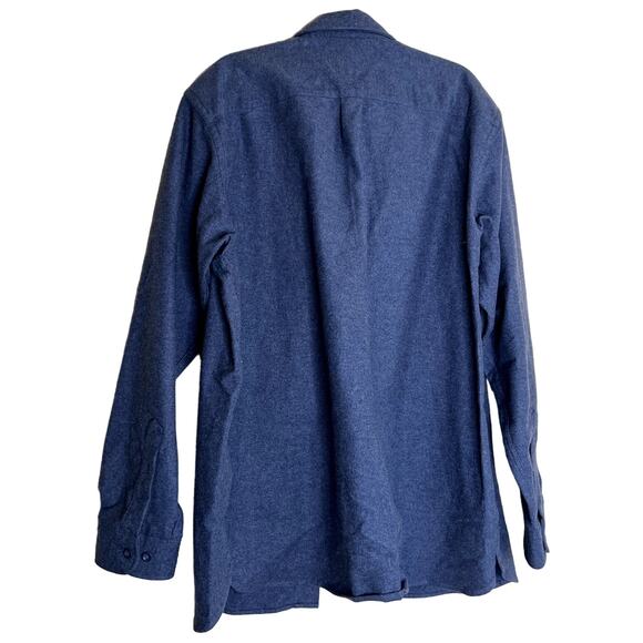 L.L.Bean Chamois Cloth Shirt Jacket Men Large Fall Winter Warm Outdoor Gorpcore - Picture 2 of 8